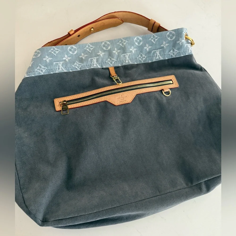 LOUIS VUITTON Monogram Denim Daily GM ~ EUC w/LV Dust Bag - Picture 4 of 16